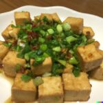 Spicy Garlic & Scallion Sauce with Crunchy Tofu