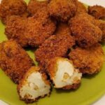 Deep fried cauliflower nuggets