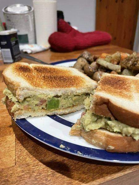 Vegan chickpea sandwich