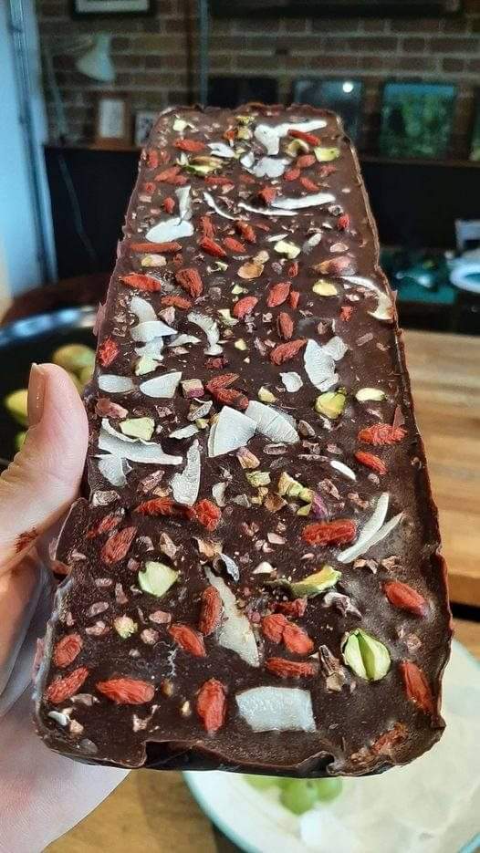 Homemade raw vegan chocolate