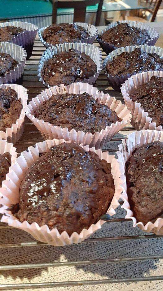 DOUBLE CHOCOLATE MUFFINS