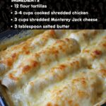 Low Carb White Chicken Enchiladas Recipe