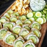 Cream Cheese Cucumber Sandwiches with Creamy Spinach Dip