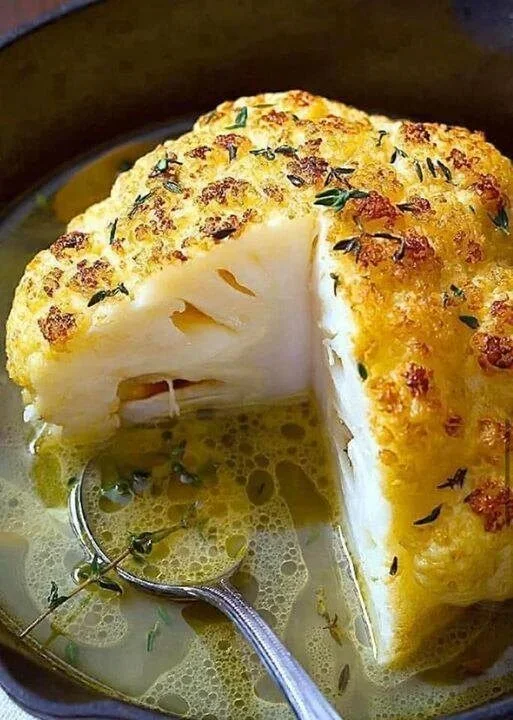 Roasted Cauliflower With Butter Sauce