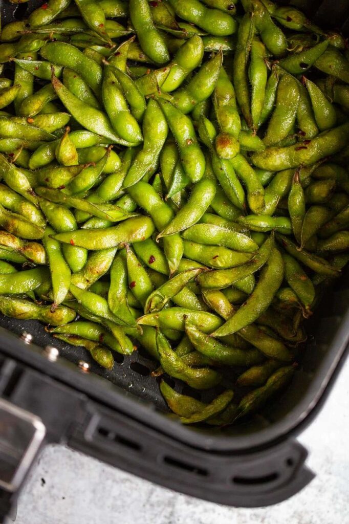 Air Fryer Frozen Edamame: