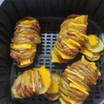 Air Fryer Crispy and Cheesy Hasselback Potatoes