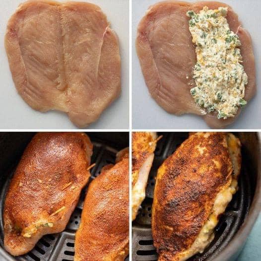 Air Fryer Stuffed Chicken Breast Recipe