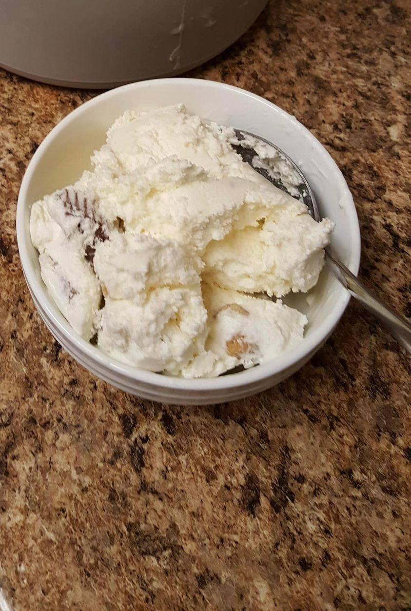 Protein Packed Ice Cream with peanut butter cups
