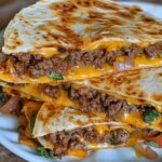 Keto Cheeseburger Quesadillas