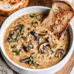 Creamy Vegan Mushroom Wild Rice Soup