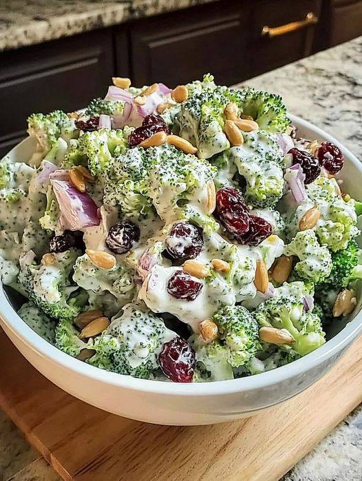 Skinny Creamy Broccoli Salad