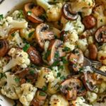 Garlic Mushrooms and Cauliflower Skillet:Low-Point Recipe