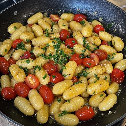 Quick Gnocchi with Cherry Tomatoes