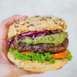 Black Bean Burger With Avocado Pesto