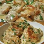 Keto Creamy Garlic Chicken