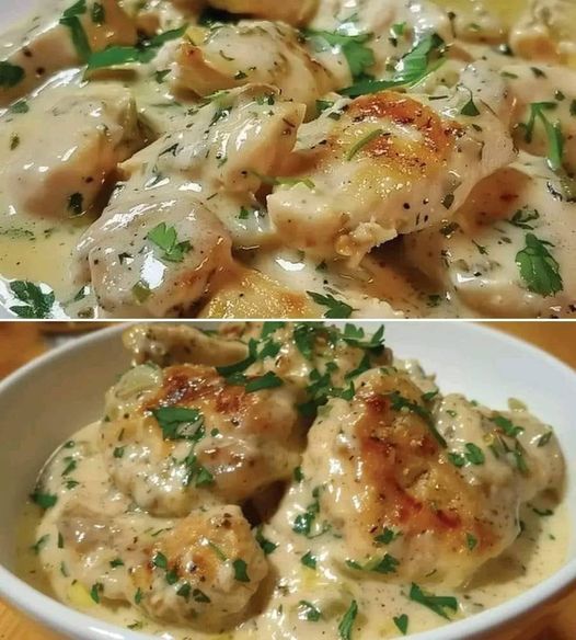 Keto Creamy Garlic Chicken