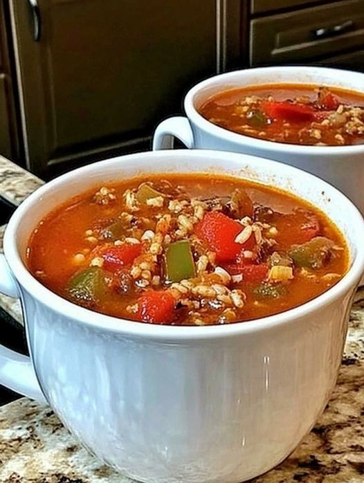 Stuffed Pepper Soup (Weight Watchers-Friendly)