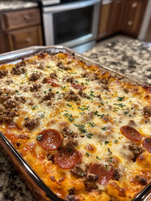 Keto Pizza Casserole