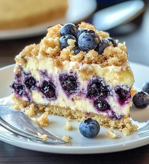 Weight Watchers-Friendly Blueberry Cheesecake Crumb Cake