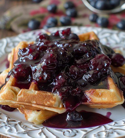 Weight Watchers Blueberry Waffles