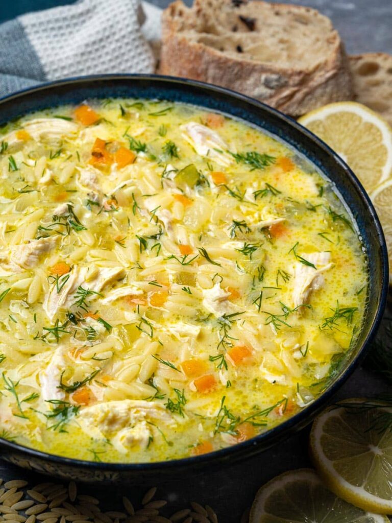 Greek Lemon Chicken Soup (Avgolemono Soup)