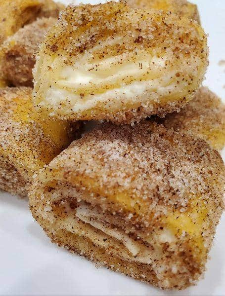 keto cinnamon sugar tortilla rolls