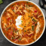 Keto Low-Carb Chicken Fajita Soup