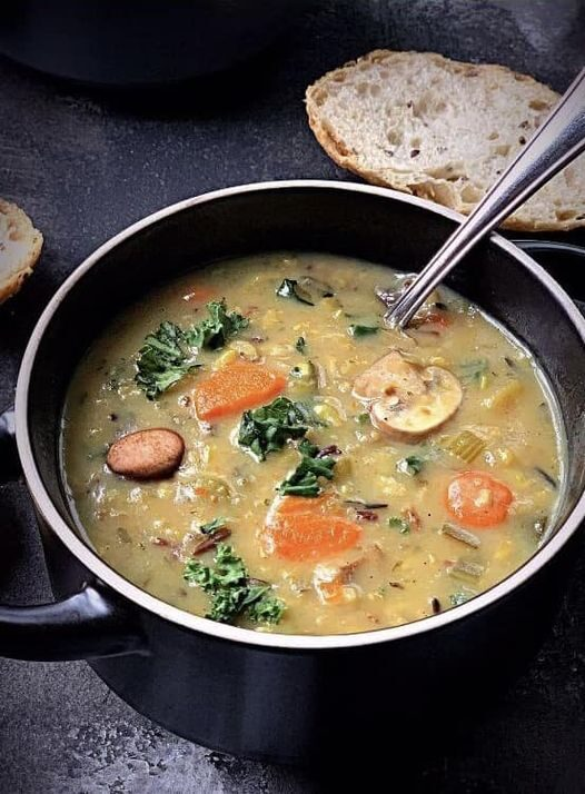 Vegan Wild Rice Mushroom Soup