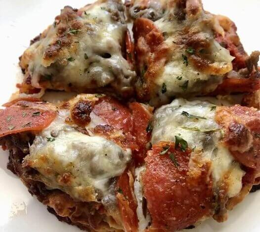 Mini Keto Pizza Recipe with Crispy Crust