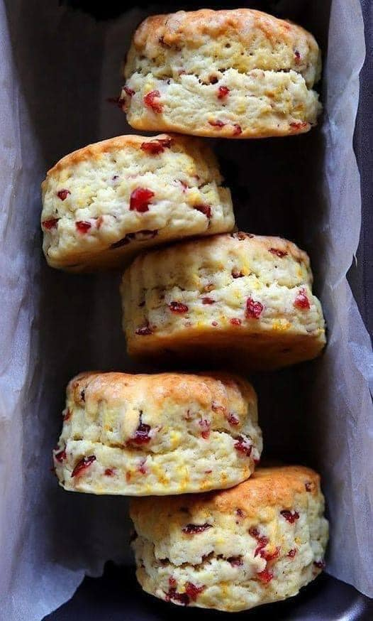 Cranberry and orange scones