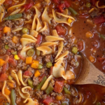 Vegetable Beef Noodle Soup: