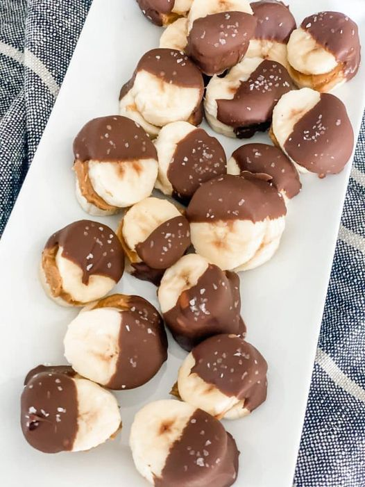 WW Frozen Chocolate Covered Peanut Butter Banana Bites Recipe