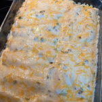 Keto White Sauce Chicken Enchiladas