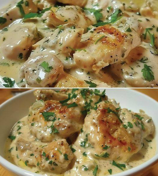 Keto Creamy Garlic Chicken 😋