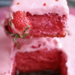 Keto Double Strawberry Cake