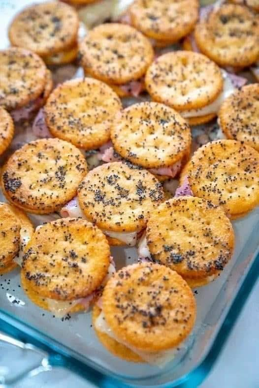 Keto Ritz Cracker Party Sandwiches