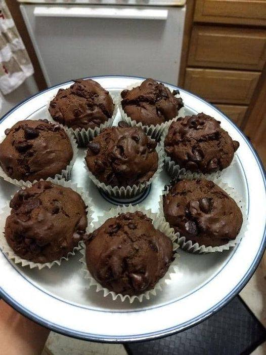 Weight Watchers Skinny Double Chocolate Chip Muffins – 2 point