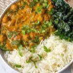 Homemade Chickpea spinach curry😋