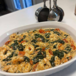 Keto Creamy Tuscan Shrimp: