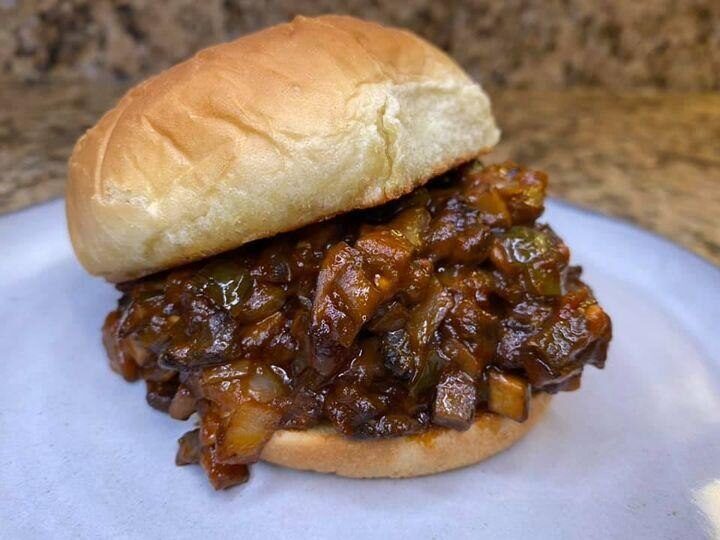 Portobello mushroom sloppy joe