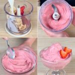 vegan strawberry banana ice cream