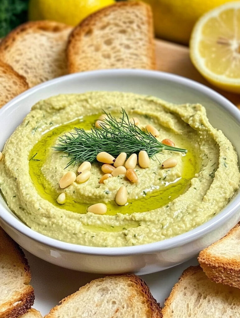 Vegan Lemon Dill Hummus