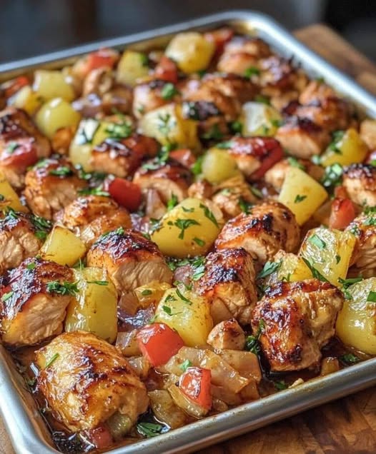 Hawaiian Chicken Sheet Pan Recipe