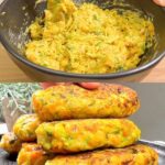 Vegan Zucchini Stick Fritters