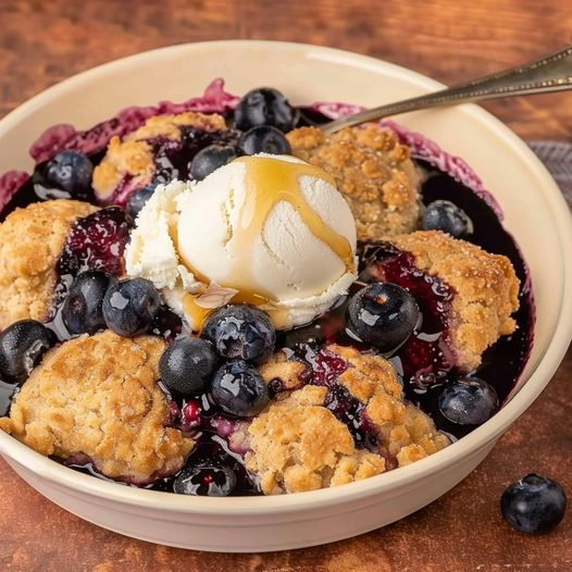 Keto Blueberry Cobbler