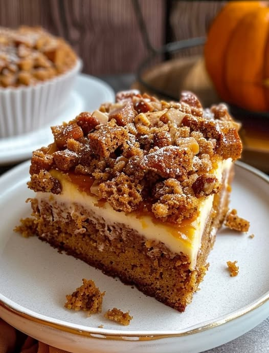 Keto Pumpkin Crunch Cake