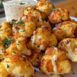 Vegan Cheesy Cauliflower Bites Recipe