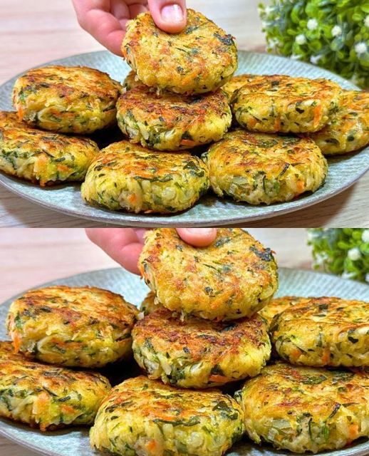 Vegan Zucchini and Potato Fritters Recipe