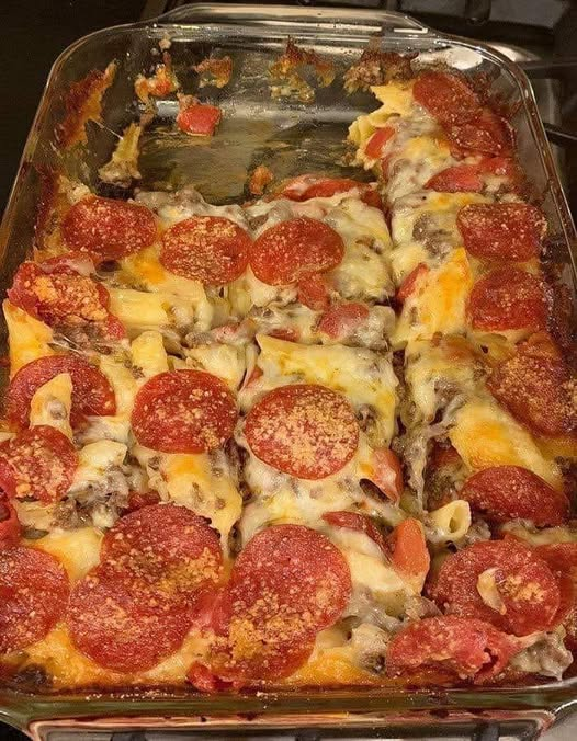 Keto Chicken Pizza Casserole