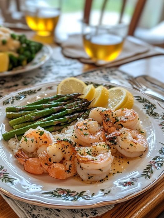 Shrimp and Asparagus Foil Packs